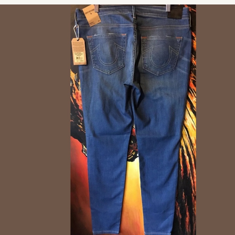 NEW TRUE RELIGION denim jean SUPER SKINNY 31 32 - Picture 5 of 8